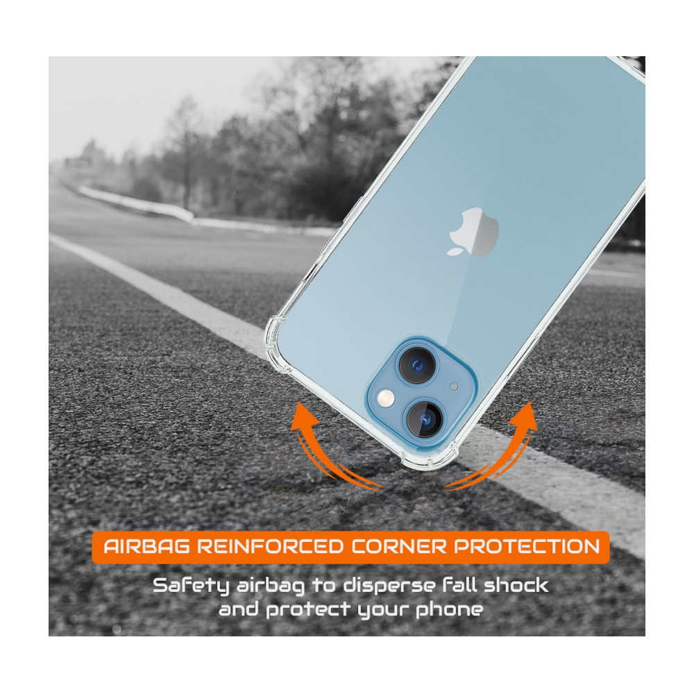 EASSGU Custodia per iPhone 13 mini (5.4 Inches), Cover Silicone TPU Colore Sfumato Trasparente, Custodia per Telefono Antiurto e Antigraffio - Blu Viola