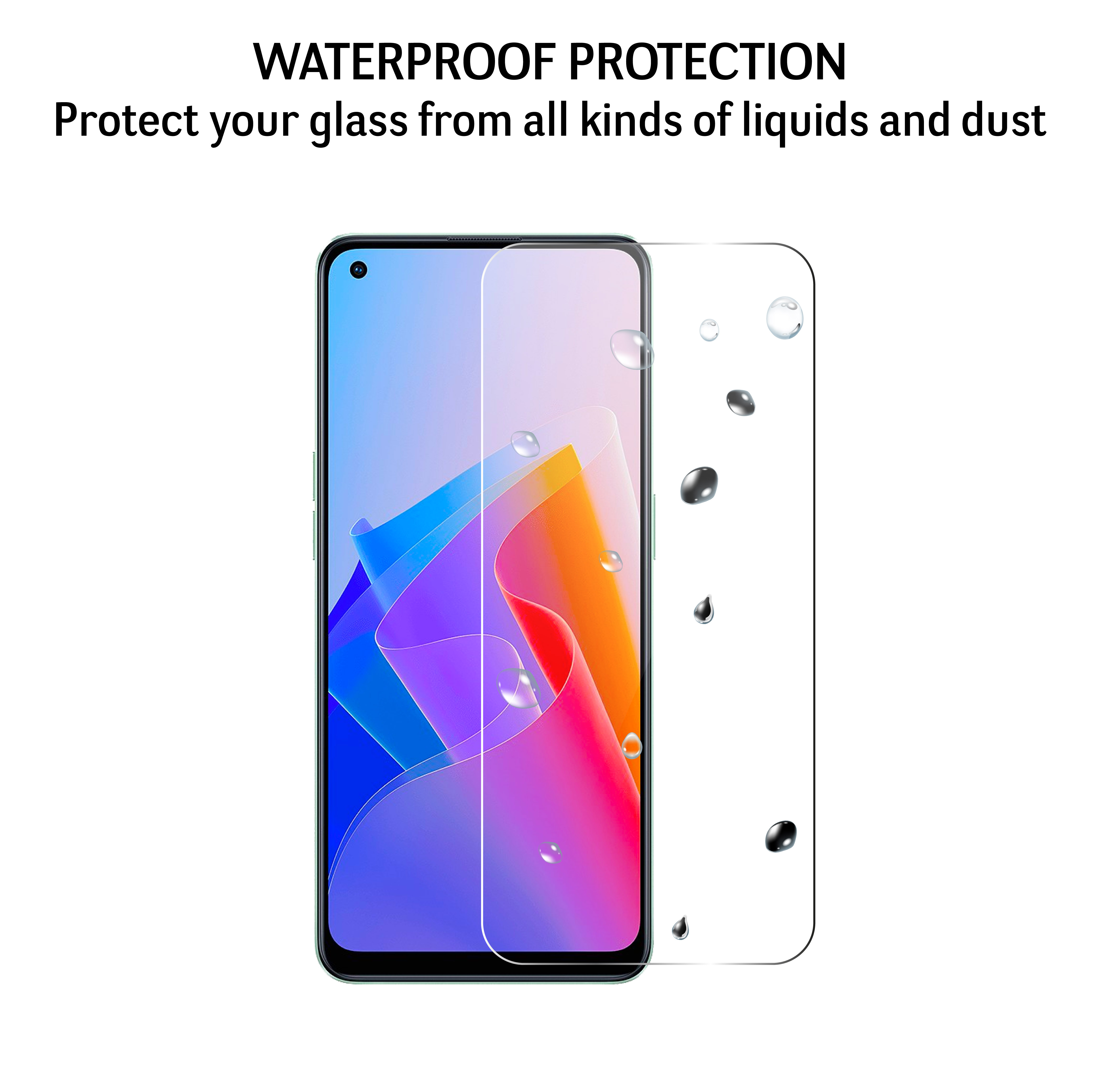 Pellicola in Vetro Temperato Per Oppo Reno 8 Lite 5g Protezione
